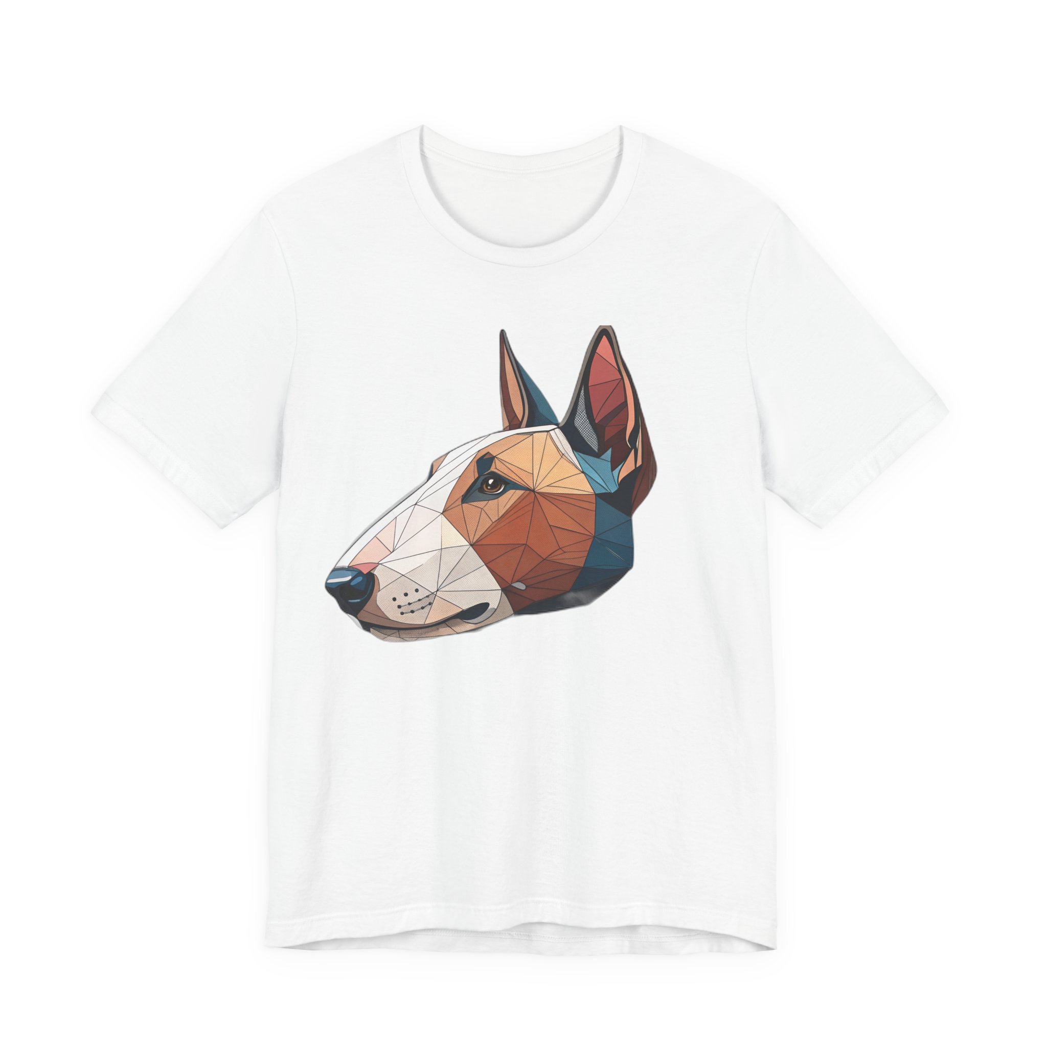 Maglietta Bull Terrier Cubista - regalo per proprietari di Bull Terrier