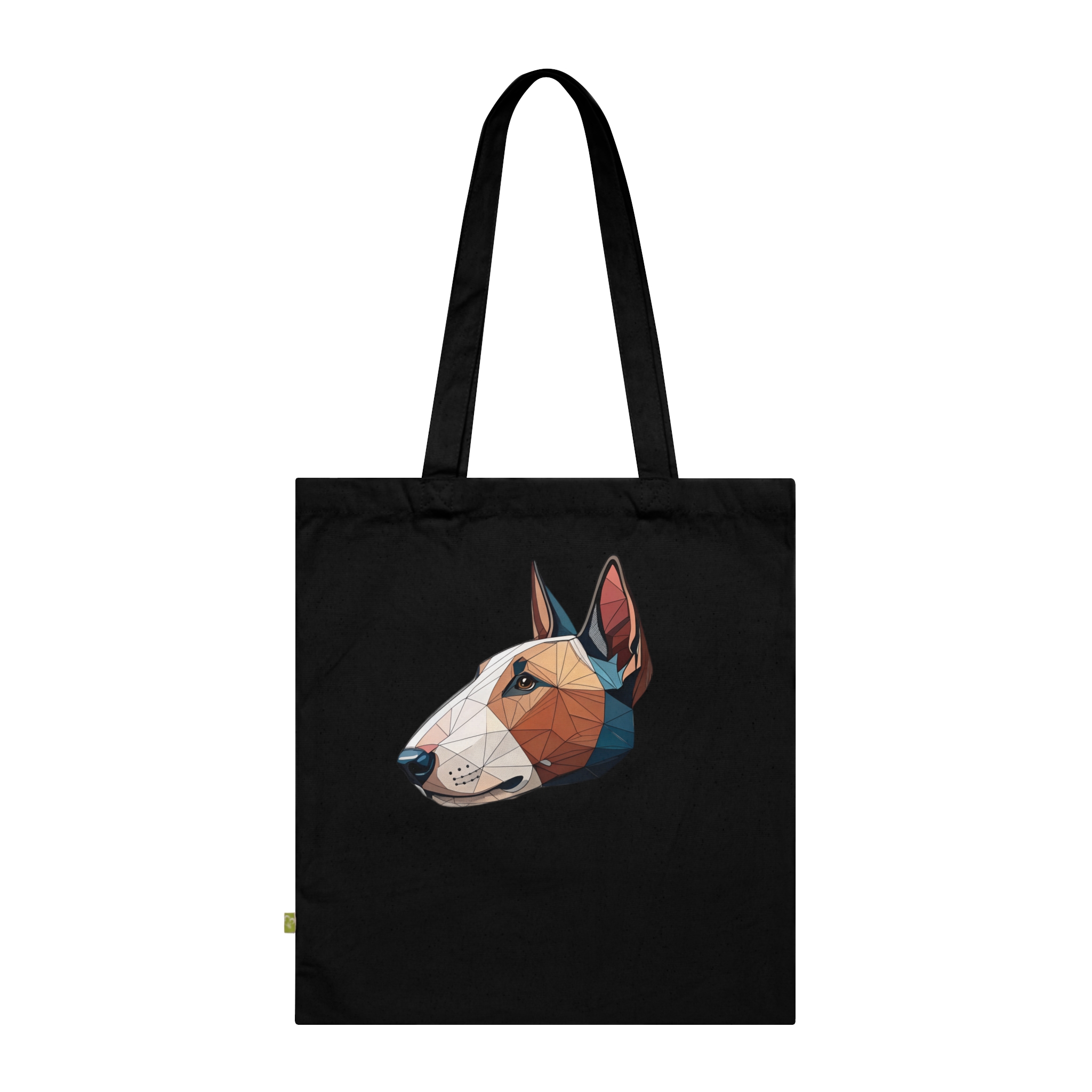 Tote Bag Bull Terrier Cubista - borsa shopper regalo per proprietari di Bull Terrier