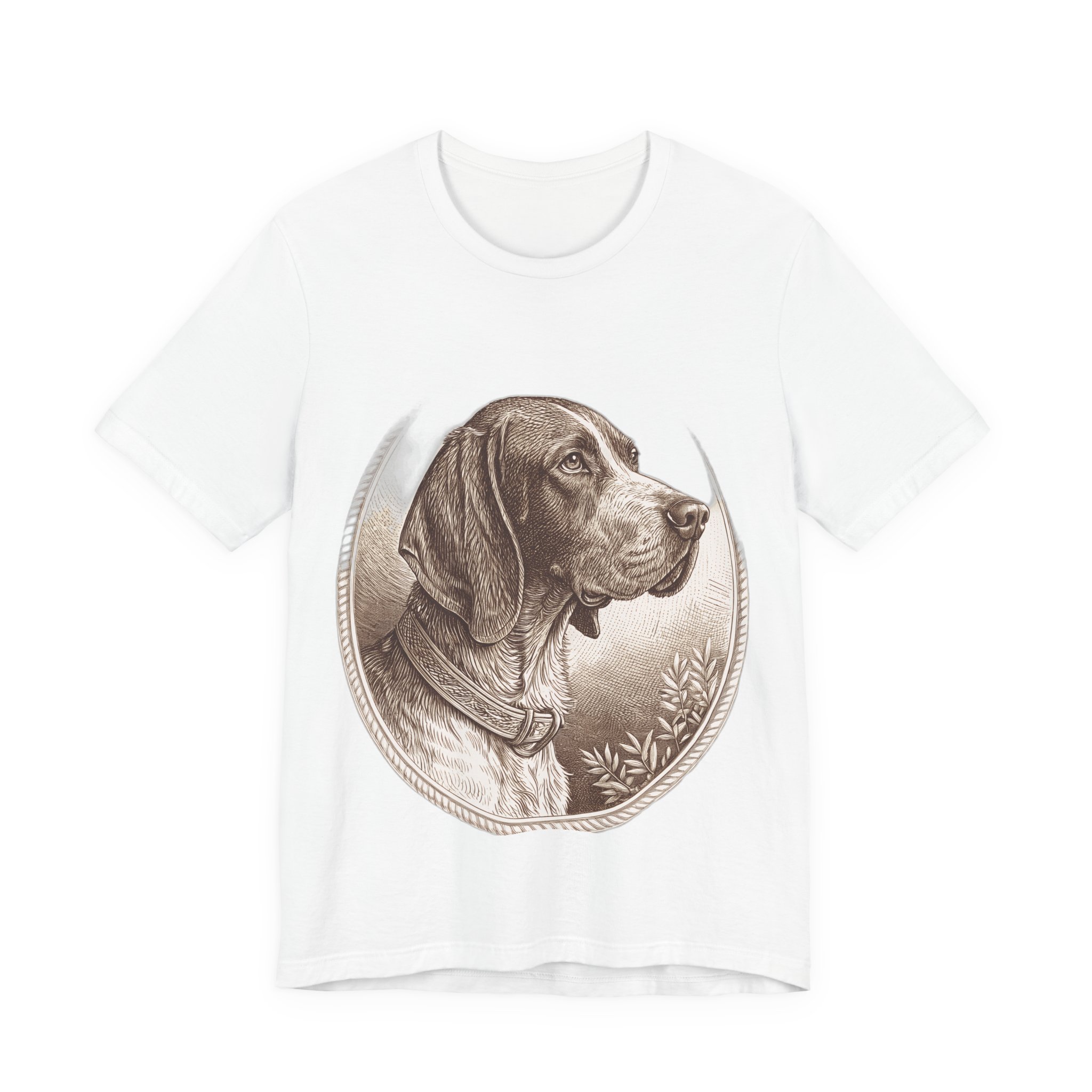Maglietta Bracco Italiano Incisione Vintage
