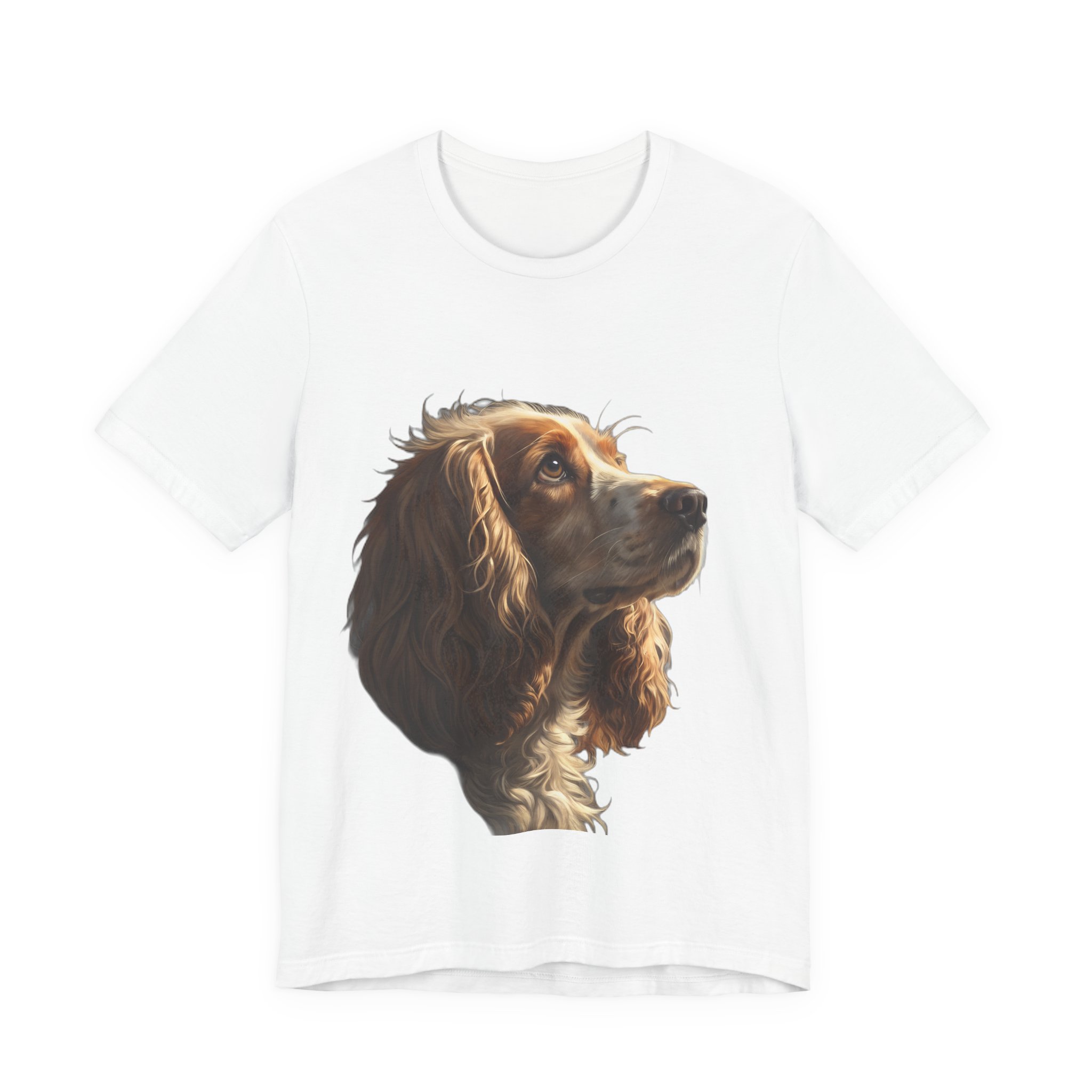 Maglietta Cocker Spaniel con illustrazione chiaroscuro barocco